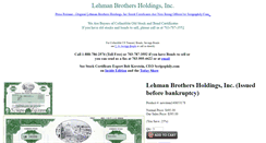 Desktop Screenshot of lehmanbrothersholdings.com